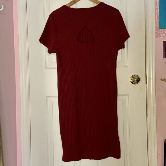 F21+ Fitted Ribbed Dress - Picture 7 of 8